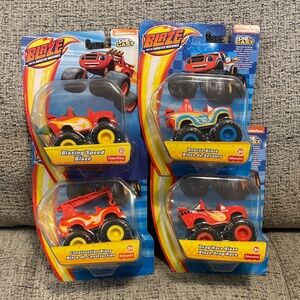 Blaze and the Monster Machines - set of 4 - New in original packaging- die cast
